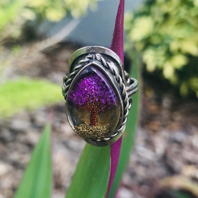 Peruvian Handmade Purple Tree Ring