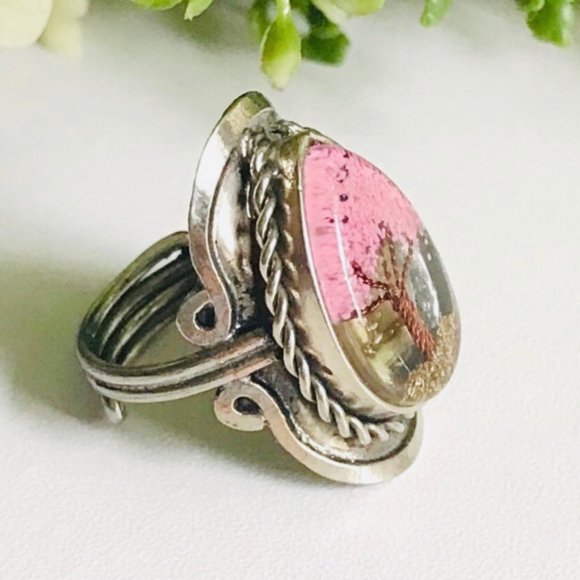Peruvian Handmade Pink Tree Ring